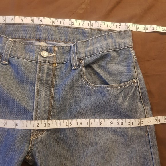 Levi Strauss Mens 514 Straight Blue Jeans Pants Size W38 L30 Normcore Dadcore - Picture 10 of 12